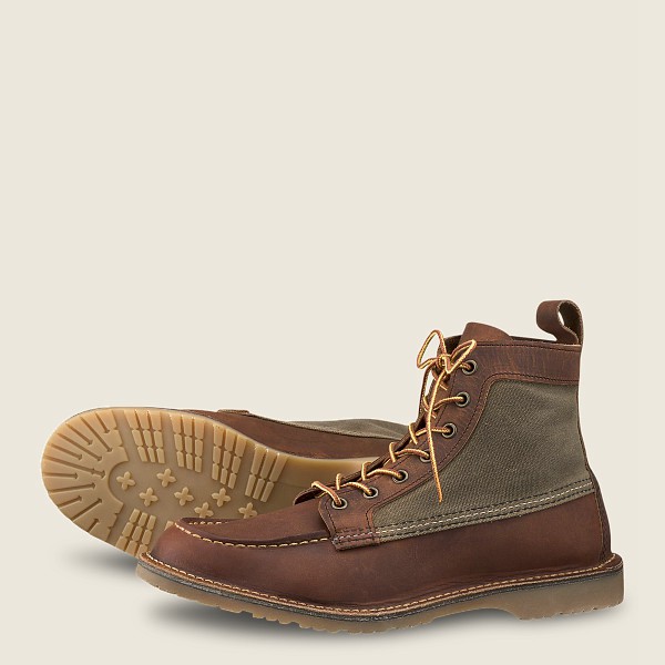 Bottes Red Wing Heritage - Weekender Toile Moc - 6-Inchr Rough & Tough Cuir - Marron - Homme 547TVXC